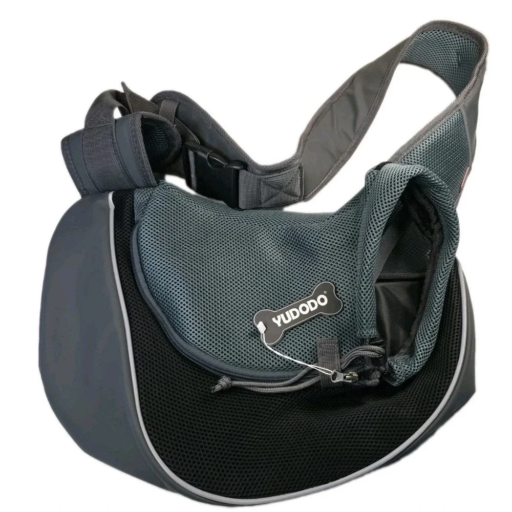 NWT YUDODO Medium Pet Sling Carrier - Hands-Free Mesh Dog/Cat Shoulder Bag